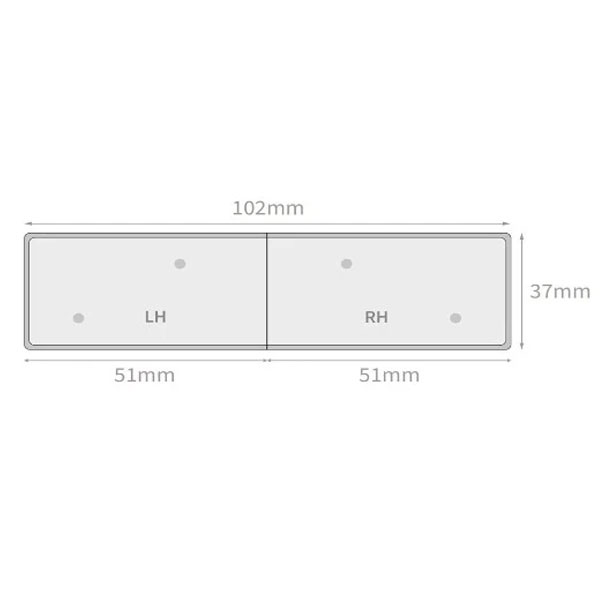 1.25m Window Sill Square Edge Capping Covers