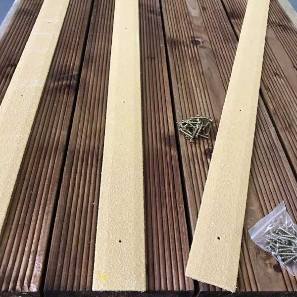 1000mm Anti Slip GRP Fiberglass Decking Strips - Pack of 50