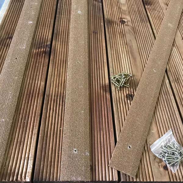 1000mm Anti Slip GRP Fiberglass Decking Strips - Pack of 50