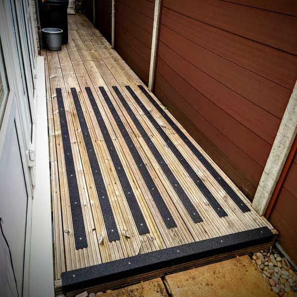 1000mm GRP Anti Slip Fiberglass Decking Strips - Pack of 10