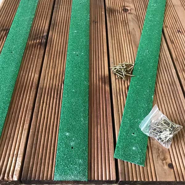 1200mm GRP Anti Slip Fiberglass Decking Strips - Pack of 5