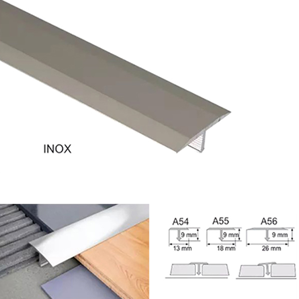 Anodised Aluminium T Bar Transition Strip Door Threshold Trim For Tiles