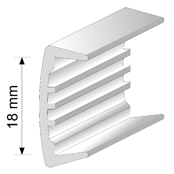 PVC U Section Melamine Trim Furniture Plastic Edging Strips