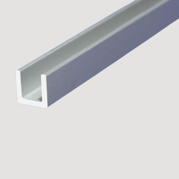 Aluminium Anodised 1m C-Shape Channel Bar – Equal Sided