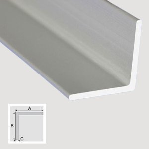 1m Anodised Aluminium Equal-Sided Angle Profile