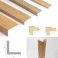  Plastic PVC Corner 90 Degree Angle Wall Guard Edge Protector Wood Effect 1m Long