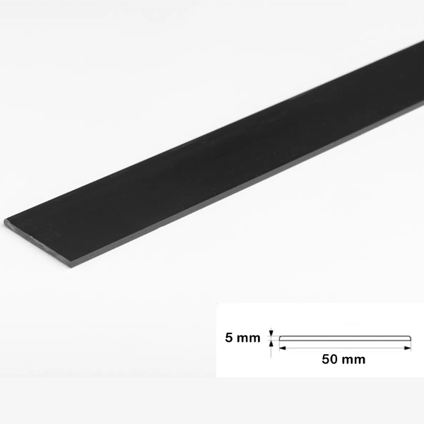 PVC Black Durable Flat Bar Trim Architrave, Cover