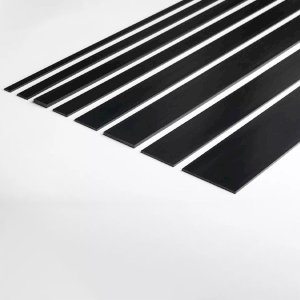 PVC Black Durable Flat Bar Trim Architrave, Cover