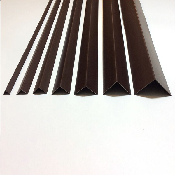 Brown Plastic PVC Corner 90 Degree Angle Trim 1m Long