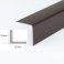 Brown Plastic PVC Corner 90 Degree Angle Trim 1m Long