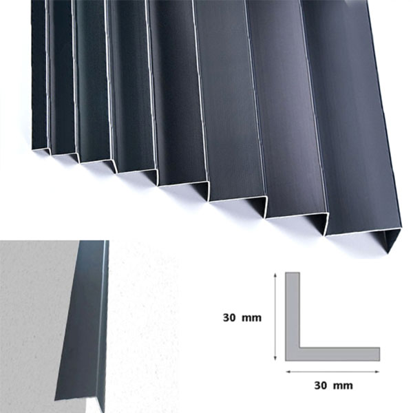 Plastic PVC Corner 90 Degree Angle Wall Guard Edge Protector 1m And 2.5m Long 