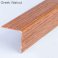 Plastic PVC Corner Angle Trim Wall Corner Guard Edge Protector Wood Effect 1m Long