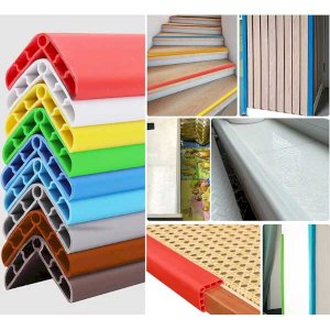 1m Long PVC Rubber Bumper Strip Extra Thick Edge Guard Protector For Walls & Furniture