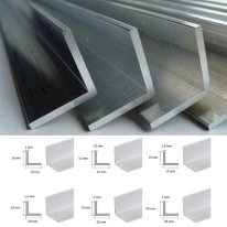 Natural Aluminium Angle Extruded Angle Corner Wall Protector 1m Long