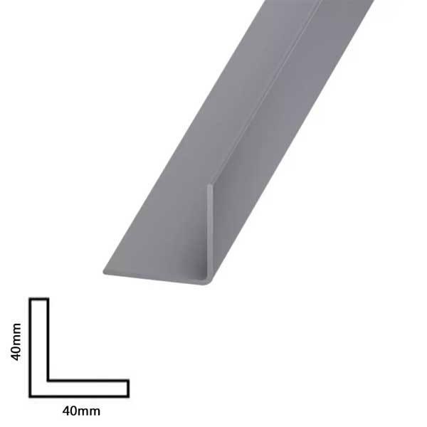 1m Plastic Corner Trim PVC Angle Cover Strip Rigid 90 Degree Angle Edging