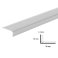 Unequal Plastic Light Grey PVC Corner 90 Degree Angle Trim 1m Long