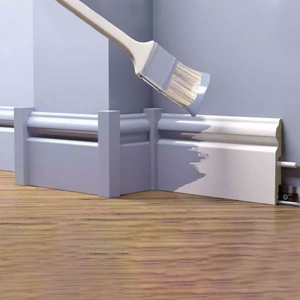 2.42m White MDF Skirting Board for Home & Offices