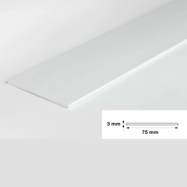 PVC Durable Flat Bar Trim Architrave, Cover