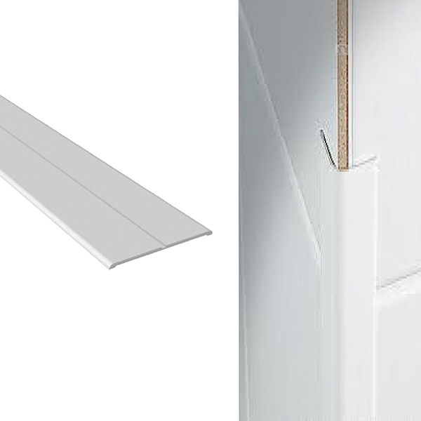 Wall Corner Protector White Plastic Flexi Protection Angle 2.5m Long