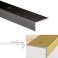 Screw Fix ANODISED Aluminium Non Slip Stair Edge Nosing Trim