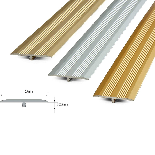 Aluminium T Profile Transition Trim for LVT Floor Door Bars Threshold