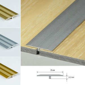 Aluminium T Profile Transition Trim for LVT Floor Door Bars Threshold