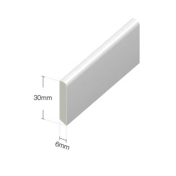 30mm White Cloaking Fillet Window and Door Trim