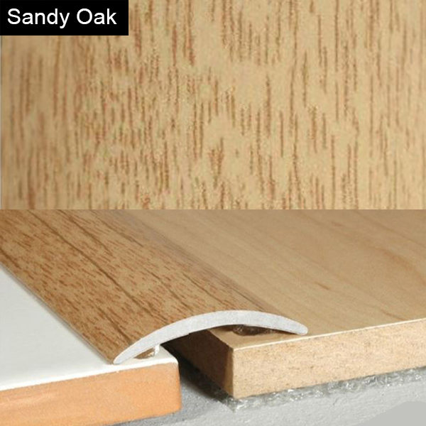 30mm Wood Effect Self Adhesive Aluminium Floor Bar Trim Threshold