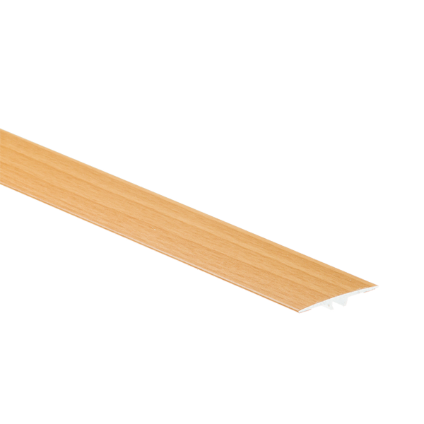 35mm Flat Aluminium Wood Effect Door Threshold Laminate Trim