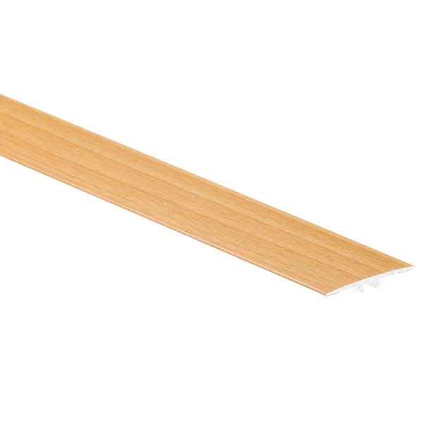 35mm Flat Aluminium Wood Effect Door Threshold Laminate Trim