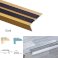 Anti Slip Aluminium Stair Edge Nosing Trim With Rubber Insert