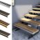 Anti Slip Aluminium Stair Edge Nosing Trim With Rubber Insert