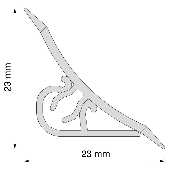 Splashback Worktop Profile Strip Edging Trim Kitchen Seal