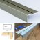 Anti Slip Aluminium Stair Nosing Edge Rubust Trim Drilled Carpet Guard