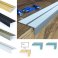 Anti Slip Aluminium Stair Nosing Edge Rubust Trim Drilled Carpet Guard