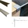 Anodised LVT Aluminium Stair Nosing Edge Profile For 3mm Flooring