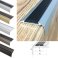 Aluminium Non Slip Stair Nosing Edge Trim With Rubber Insert