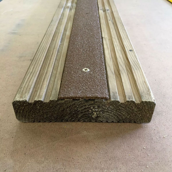 50mm GRP Anti Slip Decking Strips for Slippery Surface - Free Drilling & Screws