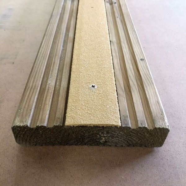 50mm GRP Anti Slip Decking Strips for Slippery Surface - Free Drilling & Screws