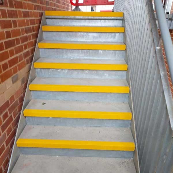 55mm Anti-Slip Hard Wearing GRP Stair Nosing Tread 