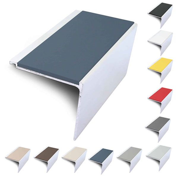 60mm x 55mm Non Slip Stair Nosing PVC Insert Stair Edge Protection