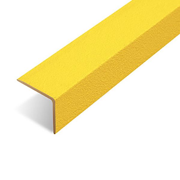 70mm x 30mm Anti-Slip Medium Grit Yellow Stair Nosing Cover 