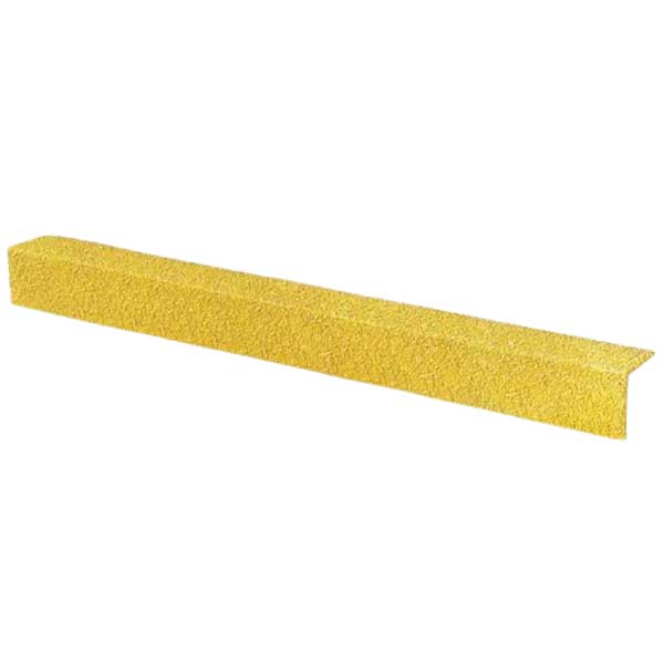 70mm x 30mm Anti-Slip Medium Grit Yellow Stair Nosing Cover 