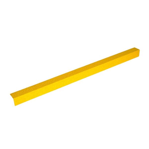 70mm x 30mm Anti-Slip Medium Grit Yellow Stair Nosing Cover 