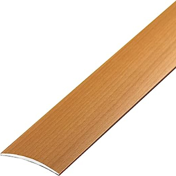 80mm Self-Adhesive Aluminium Wood Effect Door Floor Threshold
