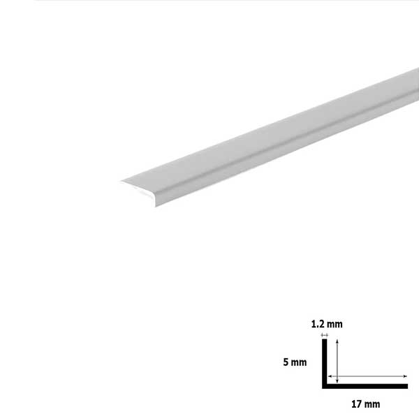 90 Degree 2.5m Unequal PVC Plastic Corner Angle Trim 