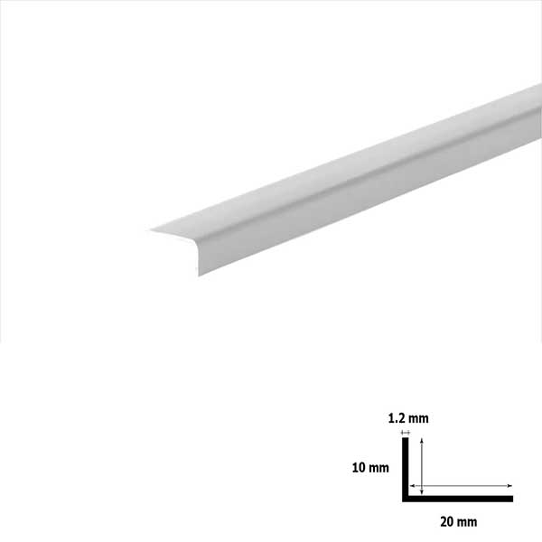 90 Degree 2.5m Unequal PVC Plastic Corner Angle Trim 