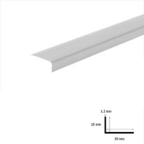 90 Degree 2.5m Unequal PVC Plastic Corner Angle Trim 