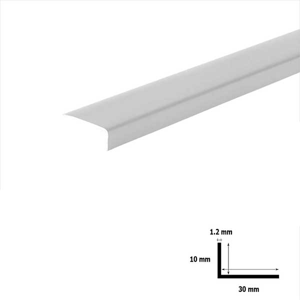 90 Degree 2.5m Unequal PVC Plastic Corner Angle Trim 