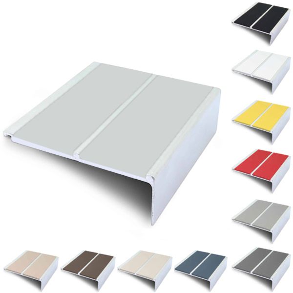 91mm x 32mm Non Slip PVC Insert Stair Nosing Edging Trim